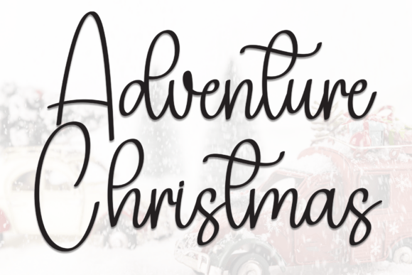 Adventure Christmas: A Handwritten Typeface for Cozy Editorial Design