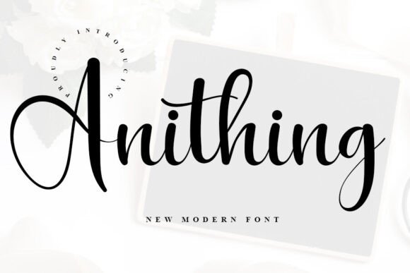 Anithing: A Fresh Script Font for Editorial Design