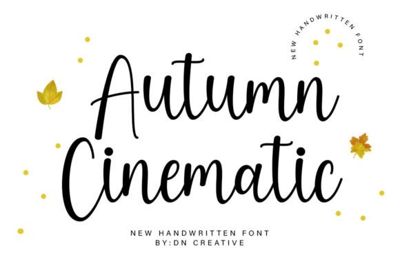 Autumn Cinematic: A Handwritten Typeface for Elegant Editorial Design