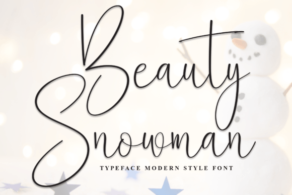 Beauty Snowman: A Festive Typeface for Holiday Crafters