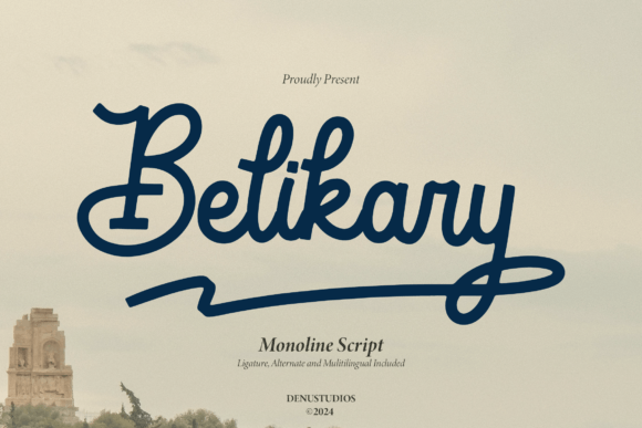Belikary: A Modern Script Typeface for Handmade Branding