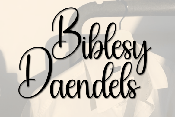 Biblesy Daendels: A Handwritten Script for Editorial Design