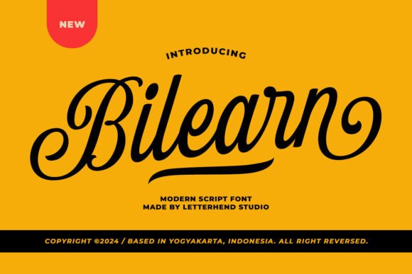 Bilearn Script: A Modern Typeface for Authentic Brand Identity