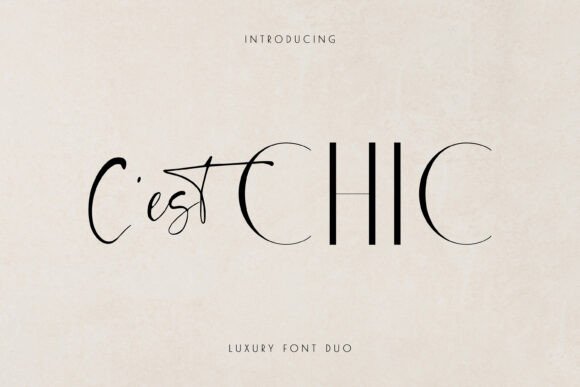 C est Chic: Elevating Editorial Design with a Stylish Font Duo