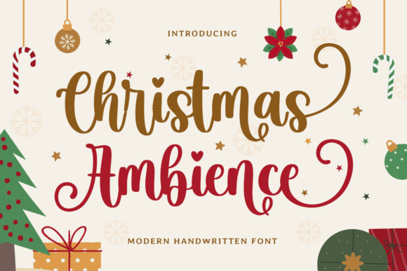 Christmas Ambience: A Handwritten Script Font for Holiday Crafts