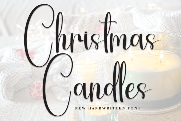 Christmas Candles: A Handwritten Display Font for Festive Brand Storytelling