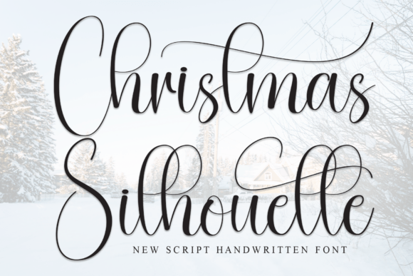 Christmas Silhouette: A Handwritten Typeface for Editorial Elegance