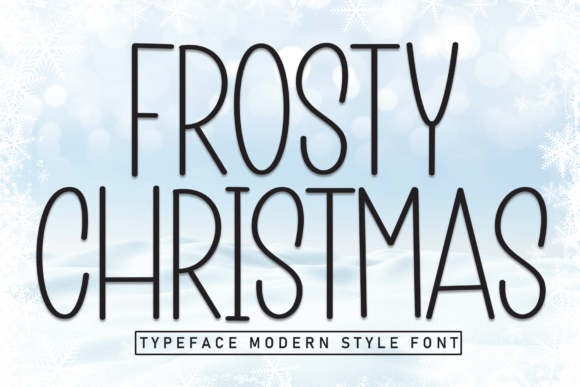 Frosty Christmas Font: A Sweet Handwritten Typeface for Seasonal Crafts