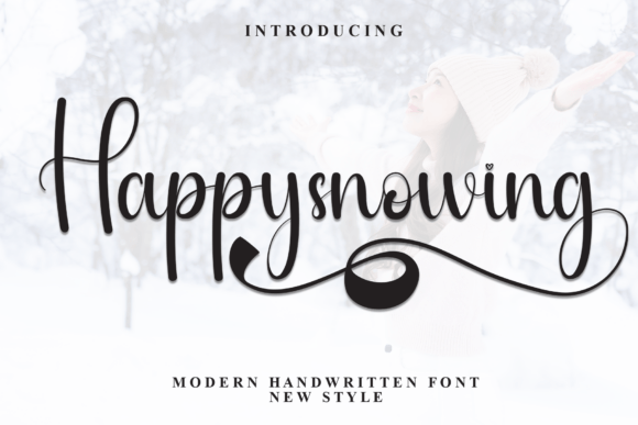 Happysnowing: The Playful Display Typeface for Handmade Brands