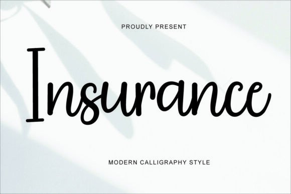 Insurance Typeface: Elevating Campaign Visuals with Elegant Script Typography