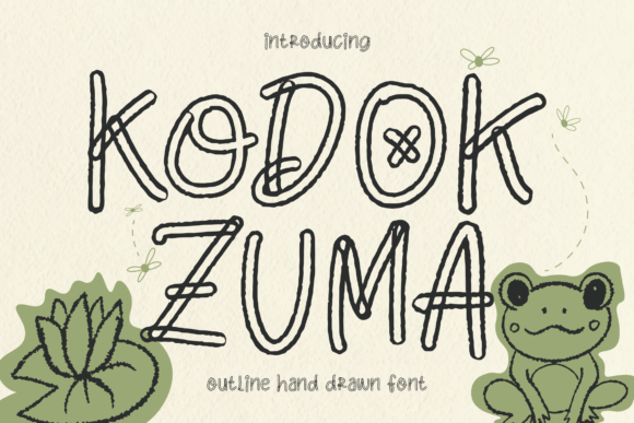 Kodok Zuma: The Playful Hand-Drawn Typeface for Cheerful Craft Designs