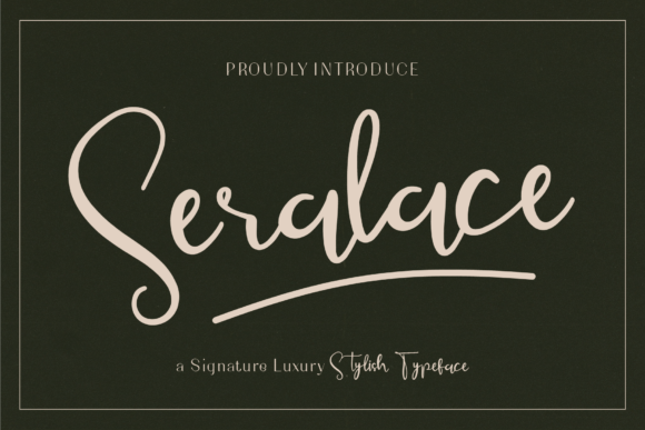 Seralace: Elevate Brand Identity With Modern Script Typography