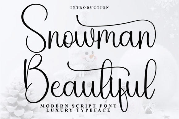 Snowman Beautiful: A Handwritten Font for Authentic Brand Identity