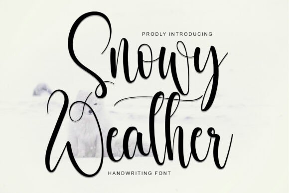 Snowy Weather: The Handwritten Font for Authentic Brand Identity