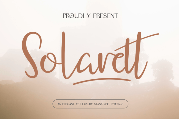 Solarett: Elevating Digital Brand Identity with Exquisite Script Typography