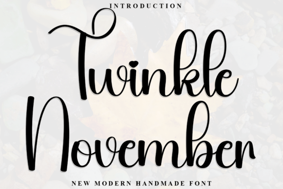 Twinkle November: A Warm Script Font for Cozy Brand Identity
