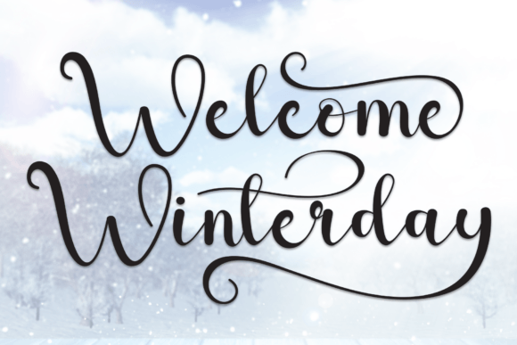 Welcome Winterday: A Script Font for Holiday Campaigns