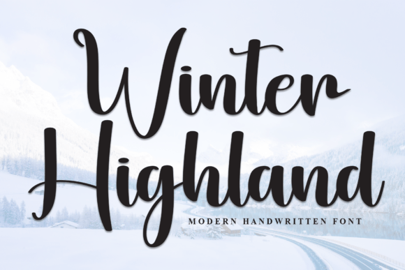Winter Highland: An Elegant Script Font for Handmade Crafts