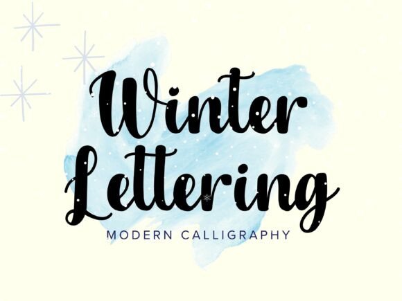 Winter Lettering: A Modern Script Typeface for Editorial Design