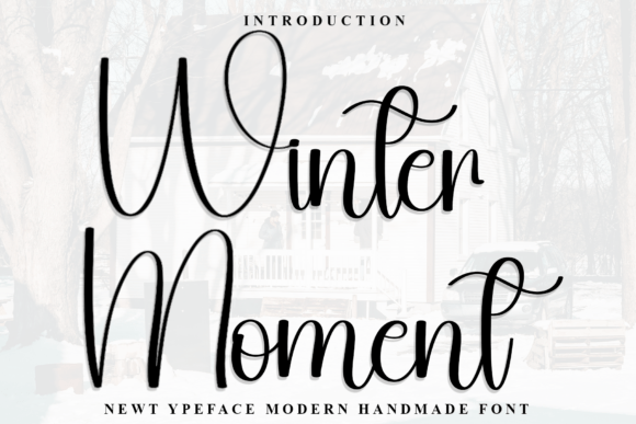 Winter Moment Typeface: Elevate Brand Visuals with Elegant Typography